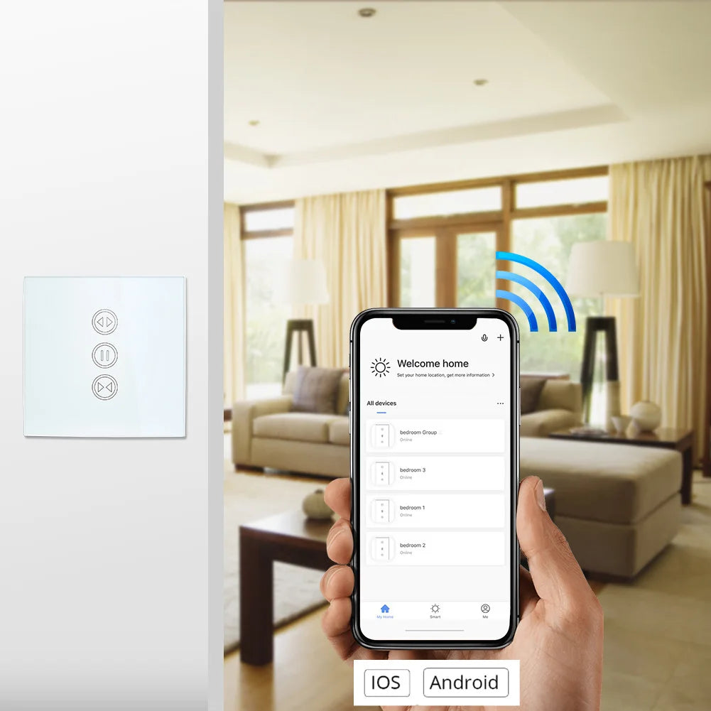 Tuya Smart Life WiFi Curtains Blinds Switch Roller Shutter Electric Motor Google Home Alexa Voice Control Connected House Engine