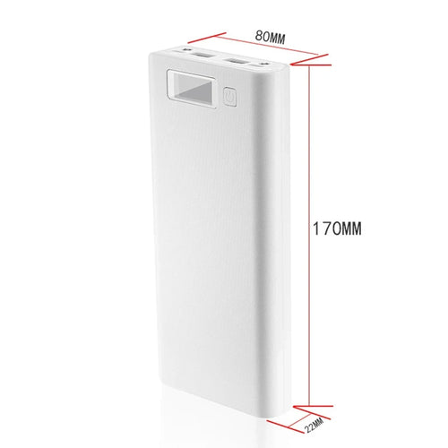 8*18650 Battery Holder Dual USB Power Bank Battery Box Mobile Phone Charger DIY Shell Case Charging Storage Case For Xiaomi