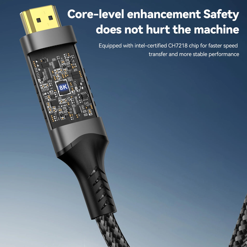 8K USB C to HDMI Cable 2.1 Adapter 32.4Gbps 4K@120Hz HDR10+ Dolby Vision for MacBook Pro/M1/M2/Cord for Laptop Tablet Galaxy S24