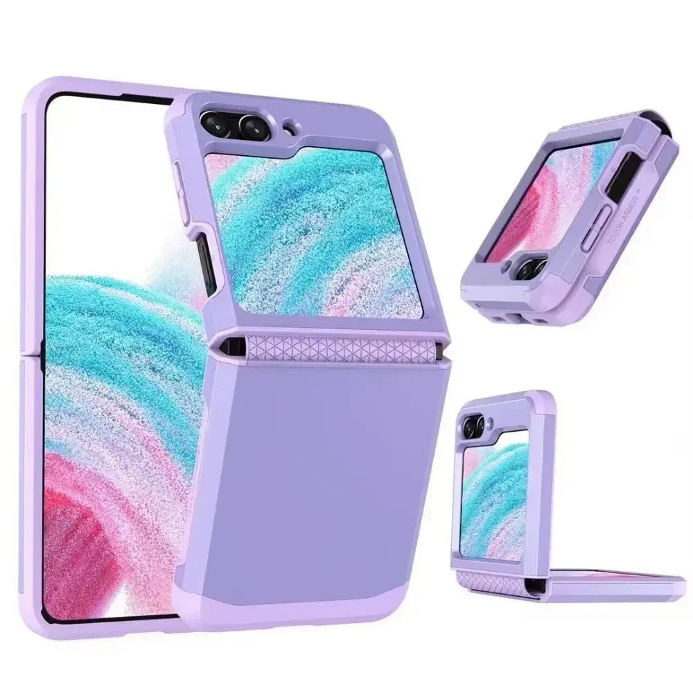 New Armor Hinge Phone Cover Shock Proof Mobile Phone Protector PC TPU Phone Full Cover For Samsung Galaxy Z Flip5