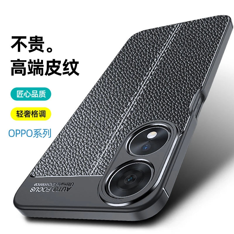 For OPPO A78 5G Case Cover OPPO A 78 A78 5G Capas New Armor Phone Back Soft Shockproof Bumper TPU Leather Fundas OPPO A78 Cover