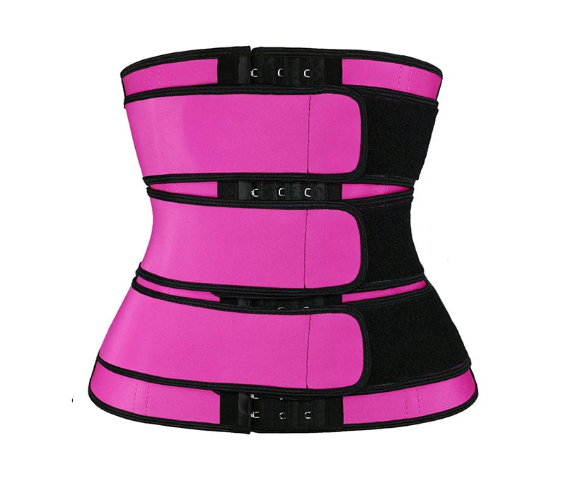 Women Waist Trimmer Tripple Belts Waist Trainer Shaperwear Tummy Control Slimming Fat Burning For Postpartum Sheath Belt