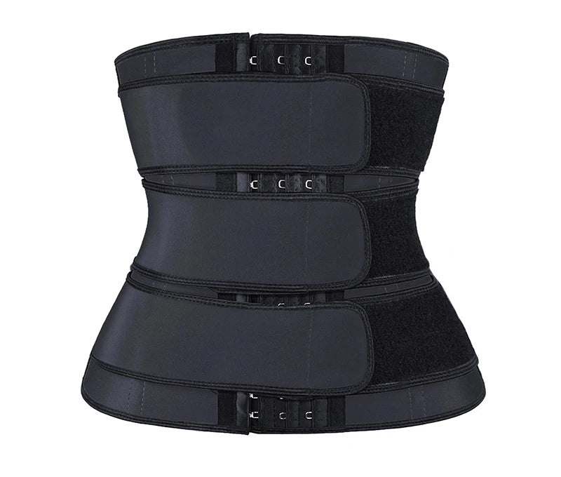 Women Waist Trimmer Tripple Belts Waist Trainer Shaperwear Tummy Control Slimming Fat Burning For Postpartum Sheath Belt