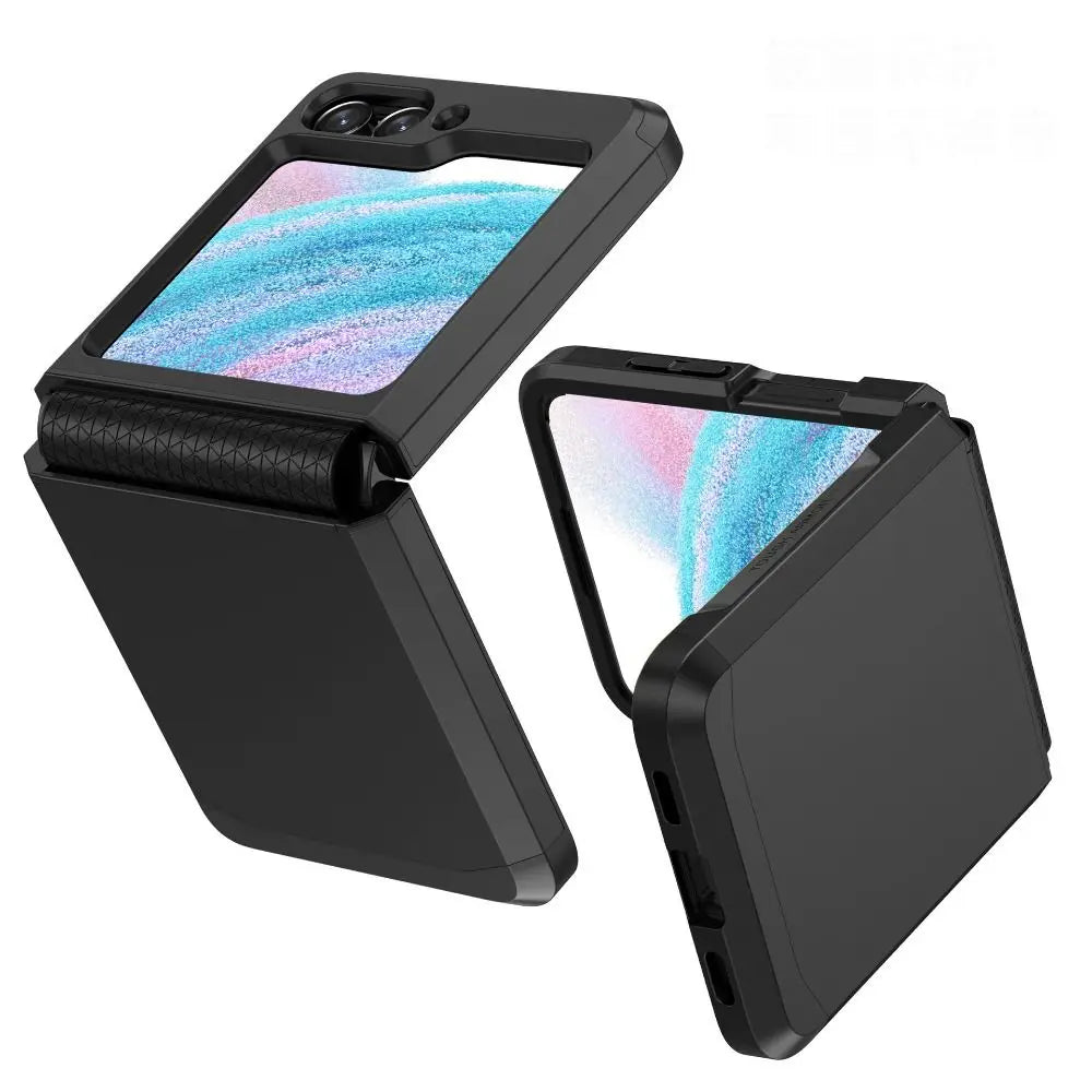 New Armor Hinge Phone Cover Shock Proof Mobile Phone Protector PC TPU Phone Full Cover For Samsung Galaxy Z Flip5