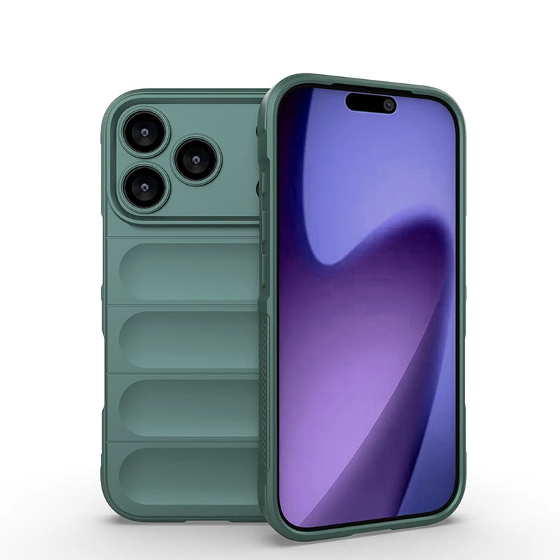 Shockproof Soft Skin Case Phone Cover For iPhone 17 Air 16E 16 15 14 13 12 11 Pro Max Plus Liquid Silicon Protective Coque