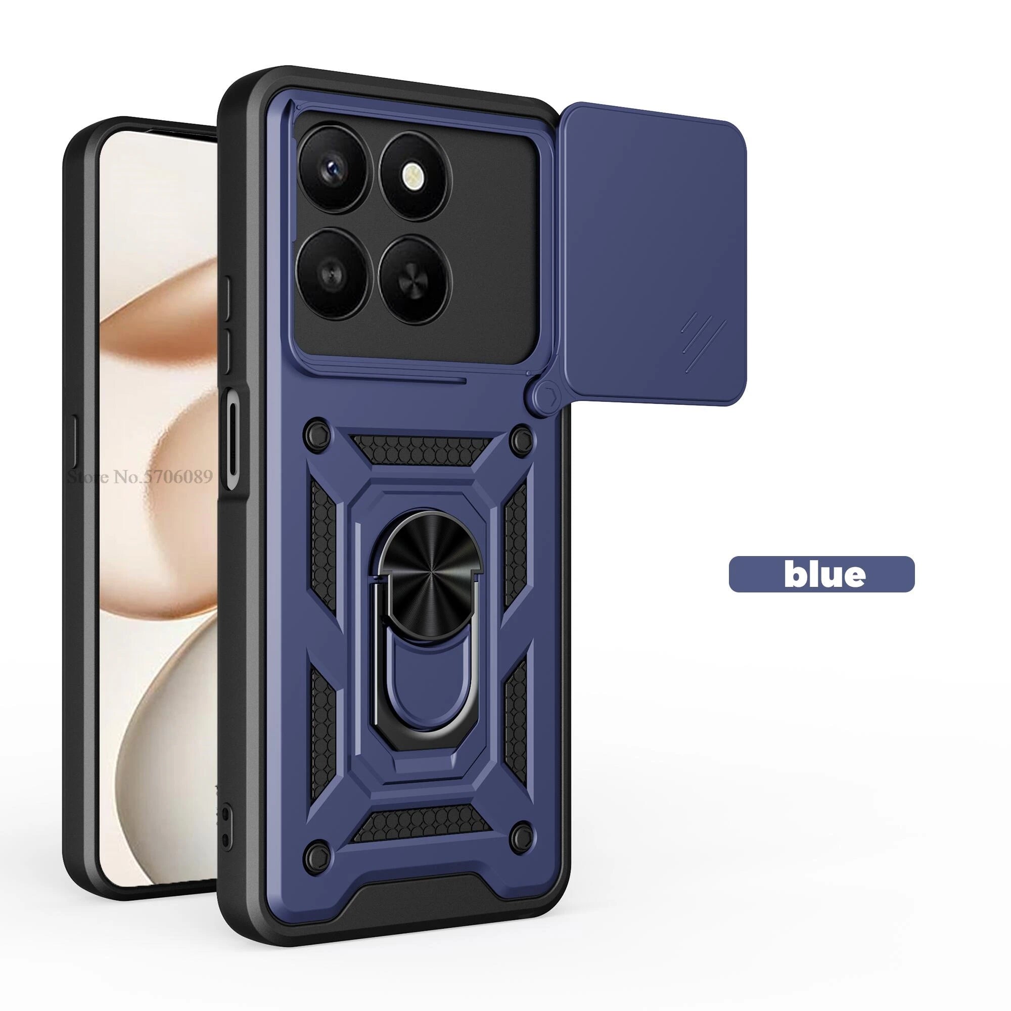 For Honor 400 Smart 5G Case Shockproof Magnetic Armor Slide Lens Phone Cover For Honor 400 Smart Case Cell Phone Coque Fundas