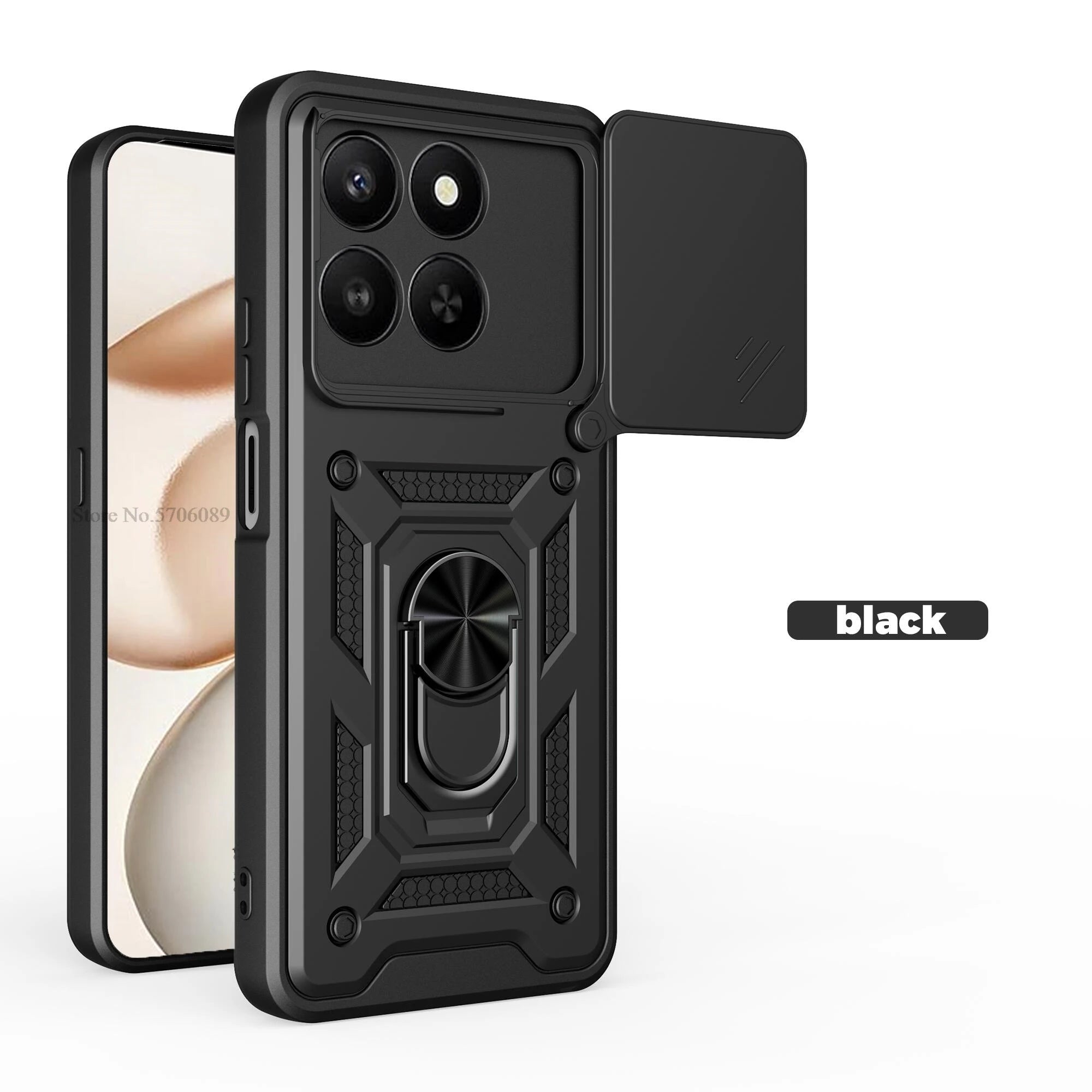 For Honor 400 Smart 5G Case Shockproof Magnetic Armor Slide Lens Phone Cover For Honor 400 Smart Case Cell Phone Coque Fundas