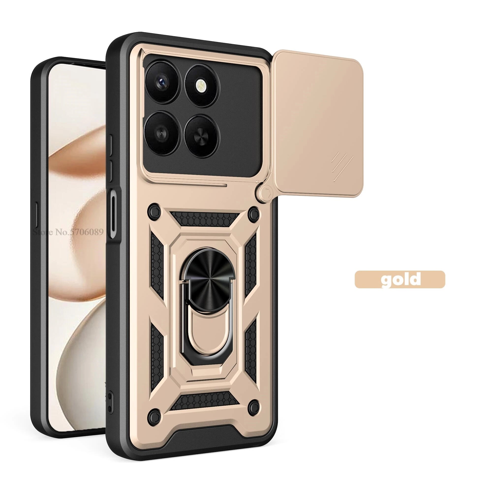 For Honor 400 Smart 5G Case Shockproof Magnetic Armor Slide Lens Phone Cover For Honor 400 Smart Case Cell Phone Coque Fundas