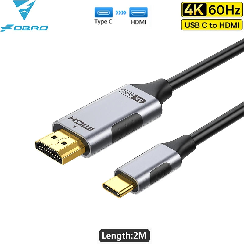 8K USB C to HDMI Cable 2.1 Adapter 32.4Gbps 4K@120Hz HDR10+ Dolby Vision for MacBook Pro/M1/M2/Cord for Laptop Tablet Galaxy S24