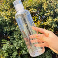 [High-Quality Water Bottle] Transparent Water Bottle with Blue Lid | Durable PC Material, Leak-Proof Design