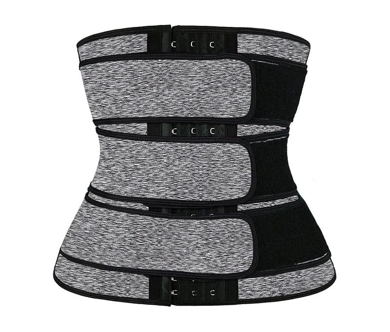 Women Waist Trimmer Tripple Belts Waist Trainer Shaperwear Tummy Control Slimming Fat Burning For Postpartum Sheath Belt