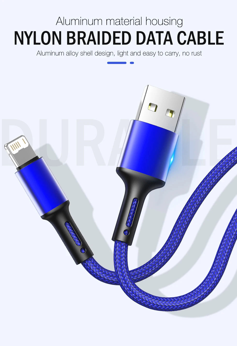 Fast Charging USB Charger Cable For iPhone 14 13 12 11 Xs Max Xr X 8 7 6 Plus 5 SE iPad Origin Mobile Phone Long Data Cord 2m 3m