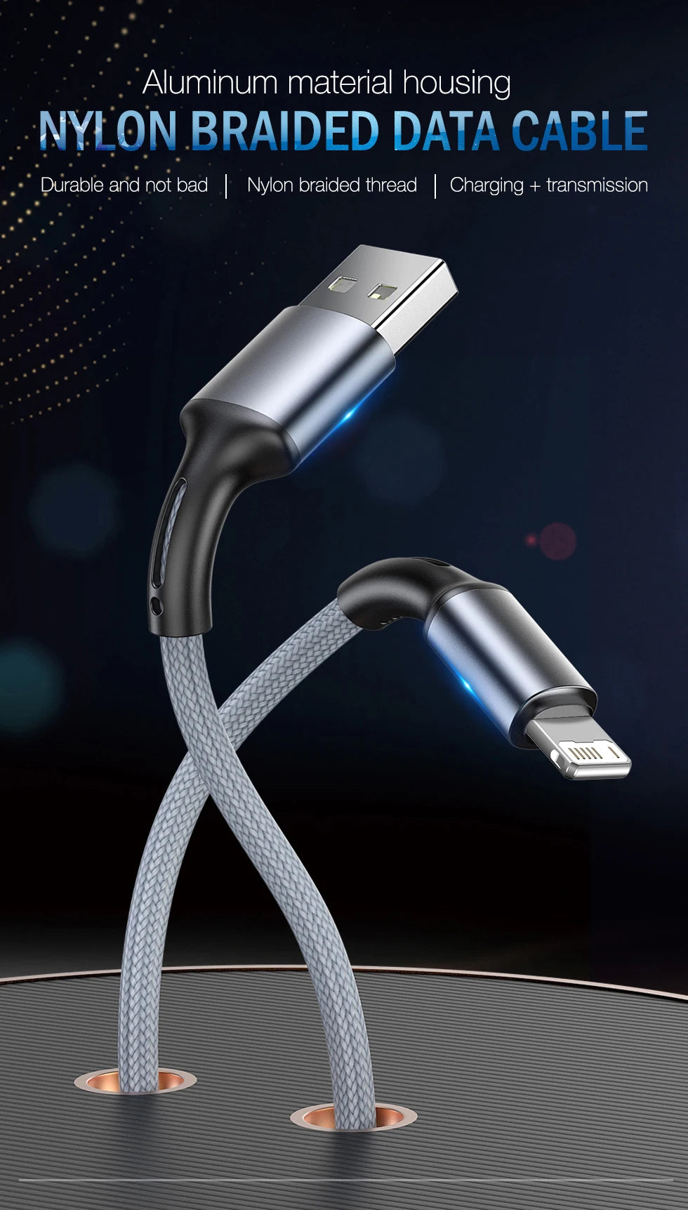 Fast Charging USB Charger Cable For iPhone 14 13 12 11 Xs Max Xr X 8 7 6 Plus 5 SE iPad Origin Mobile Phone Long Data Cord 2m 3m