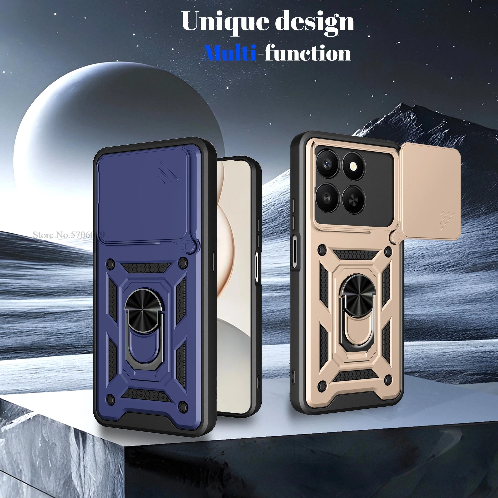For Honor 400 Smart 5G Case Shockproof Magnetic Armor Slide Lens Phone Cover For Honor 400 Smart Case Cell Phone Coque Fundas