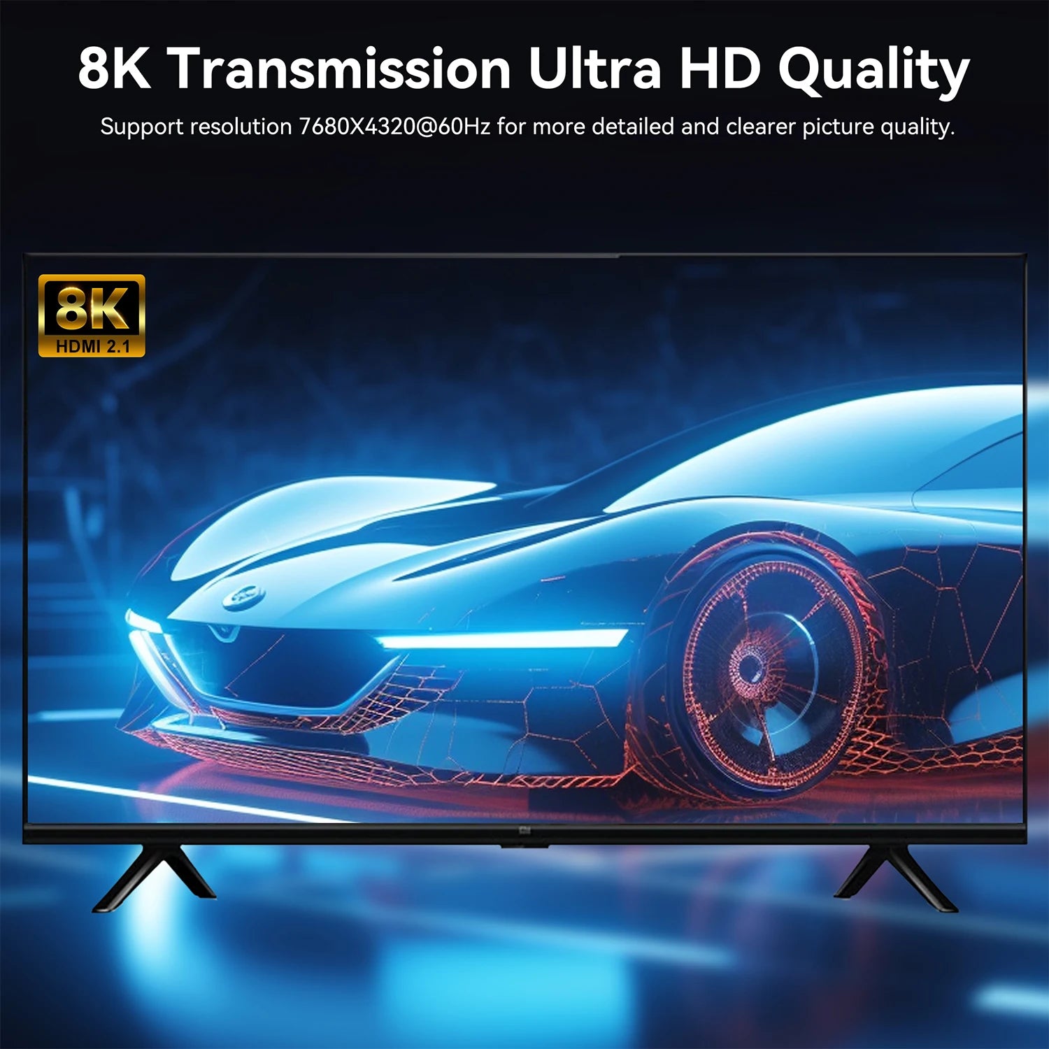 8K USB C to HDMI Cable 2.1 Adapter 32.4Gbps 4K@120Hz HDR10+ Dolby Vision for MacBook Pro/M1/M2/Cord for Laptop Tablet Galaxy S24
