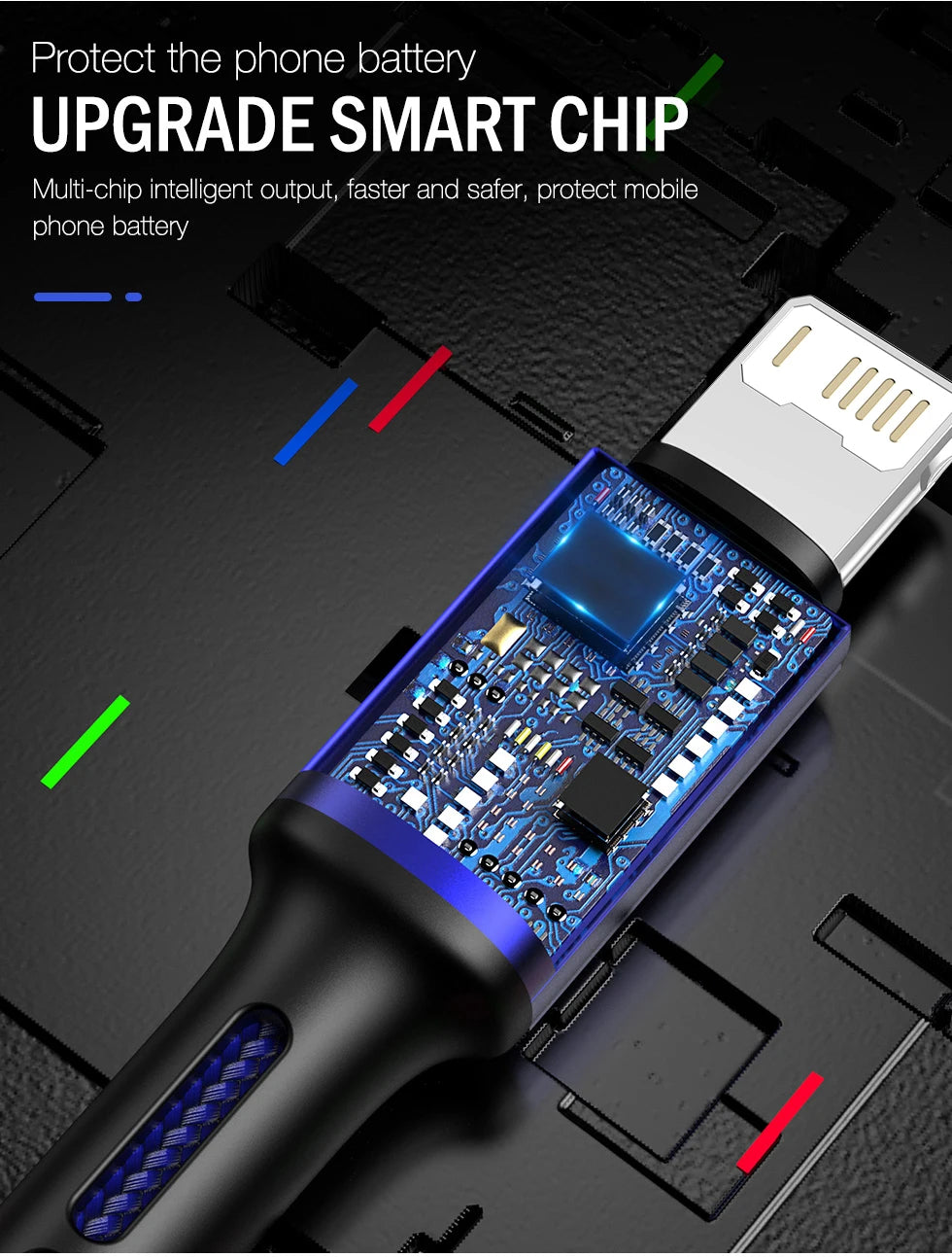 Fast Charging USB Charger Cable For iPhone 14 13 12 11 Xs Max Xr X 8 7 6 Plus 5 SE iPad Origin Mobile Phone Long Data Cord 2m 3m