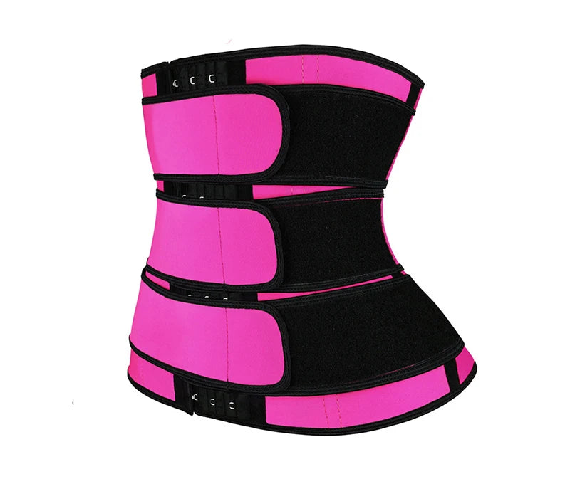 Women Waist Trimmer Tripple Belts Waist Trainer Shaperwear Tummy Control Slimming Fat Burning For Postpartum Sheath Belt
