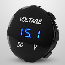 DaierTek 4 in 1 ON/OFF Charger Socket Panel Dual USB Socket Power Outlet & LED Voltmeter &Cigarette Lighter Socket& LED Switch